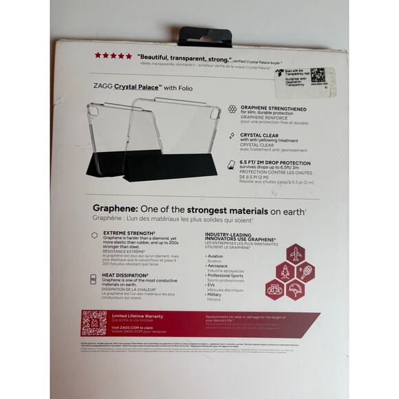 ZAGG Crystal Palace Folio iPad Pro 2024 with Integrated Stand - Picture 6 of 6